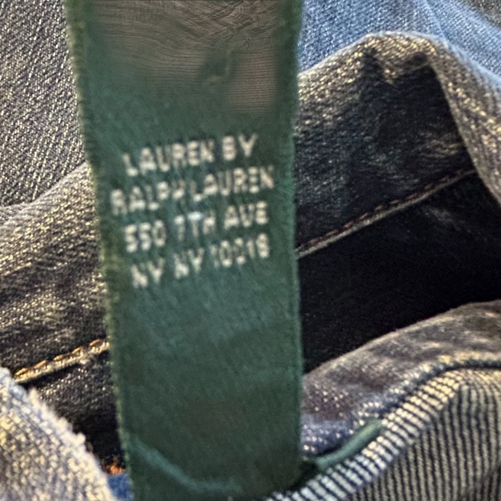 NWT VTG “Free-Spirited Blue Horizon Lauren Jeans Co Iconic Denim Jacket” XS - Picture 5 of 5